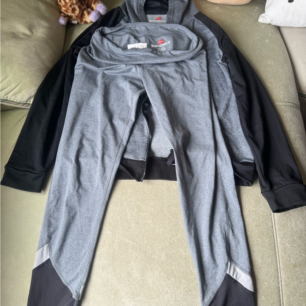Hanes Kids Matching Set - Black and Gray